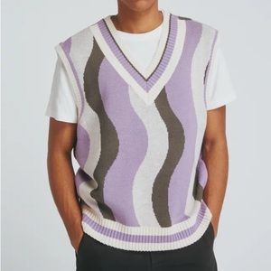 Urban Outfitters Optic Knit Sweater Vest